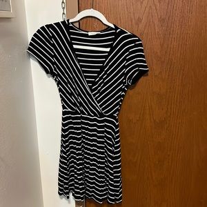 Black and white striped Promesa dress
